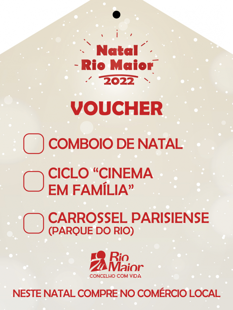 Voucher Comércio Local “Natal Rio Maior 2022”